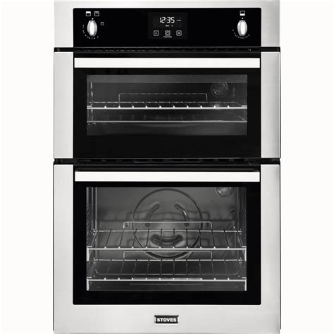 stoves built in gas double oven stainless steel